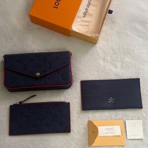 LV Navy Monogram 3 piece set